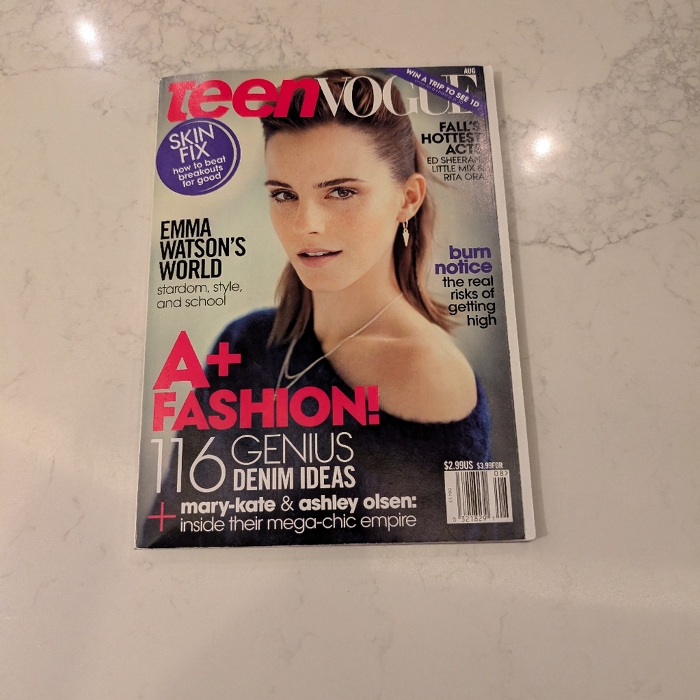 Teen Vogue Magazine Emma Watson Harry Potter